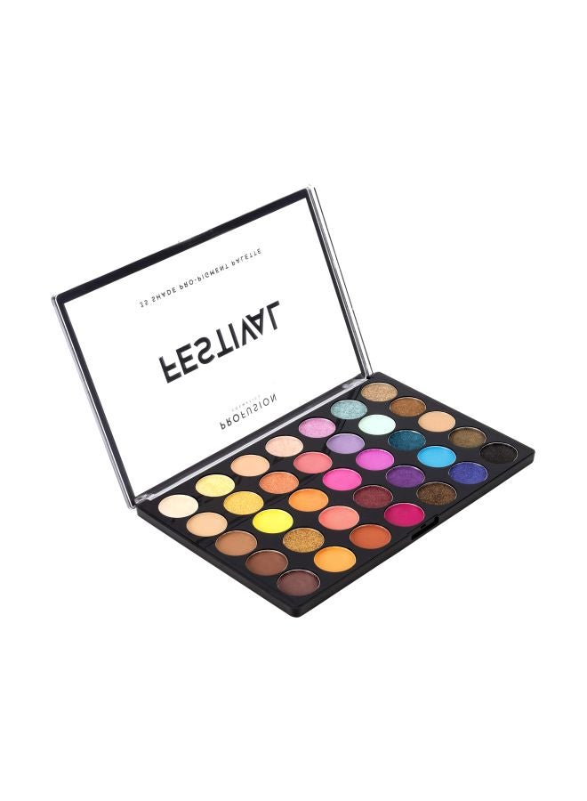 Pro-Pigment Eyeshadow Palette Beige/Yellow/Blue