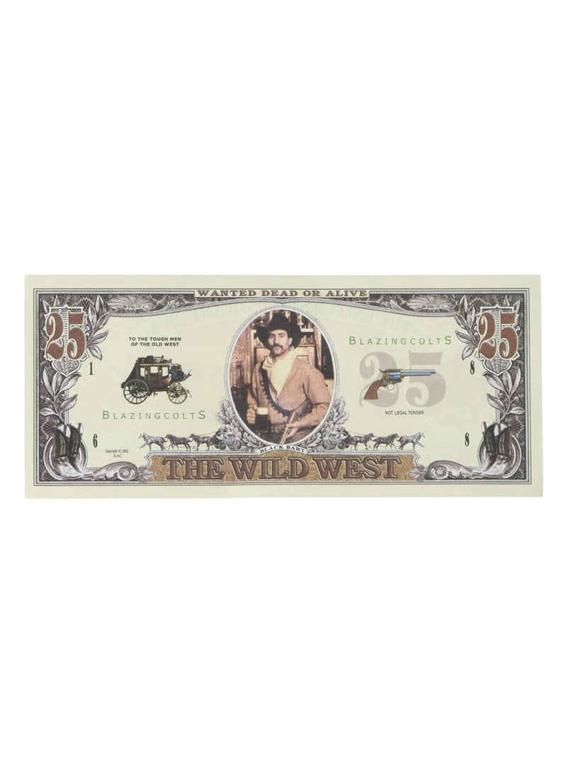 10-Piece The Wild Best Twenty Five Dollars Play Money Set
