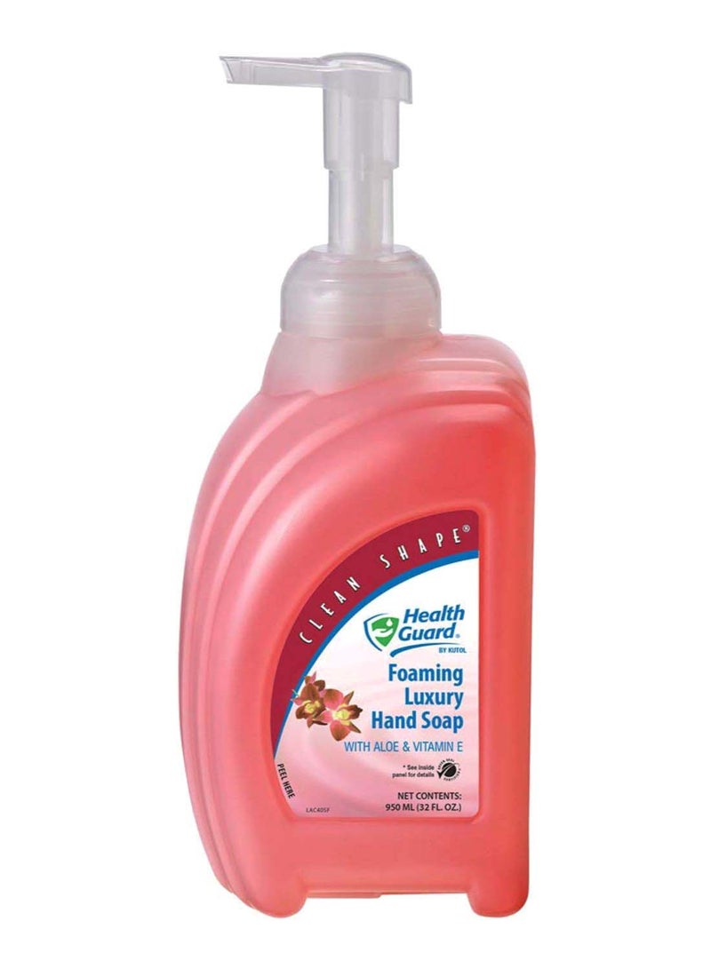 Pack Of 4 Foaming Luxury Hand Soap Pink 4 x 950ml