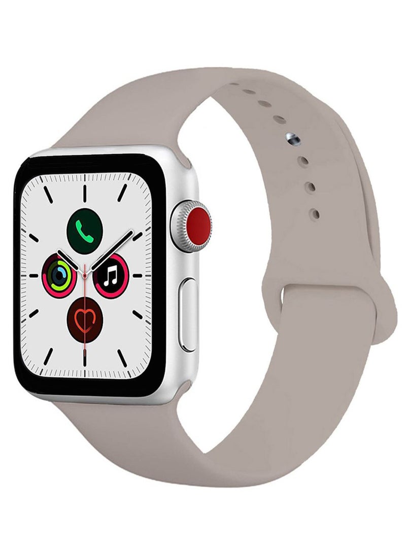 Solid Replacement Band For Apple Watch Series 5/4/3/2/1 Pebble