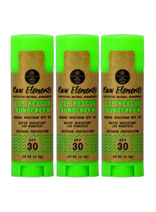 Pack Of 3 Lip Rescue Sunscreen SPF30