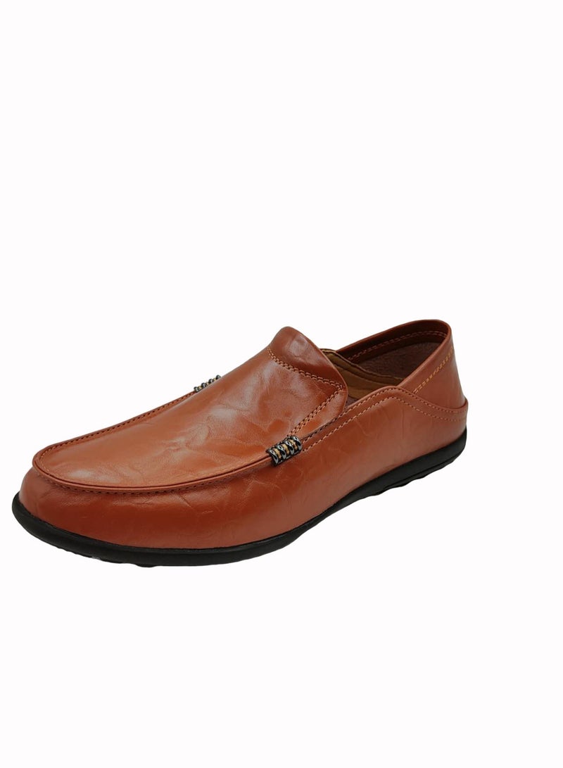 Comfortable Slip-On Formal Brown Loafer