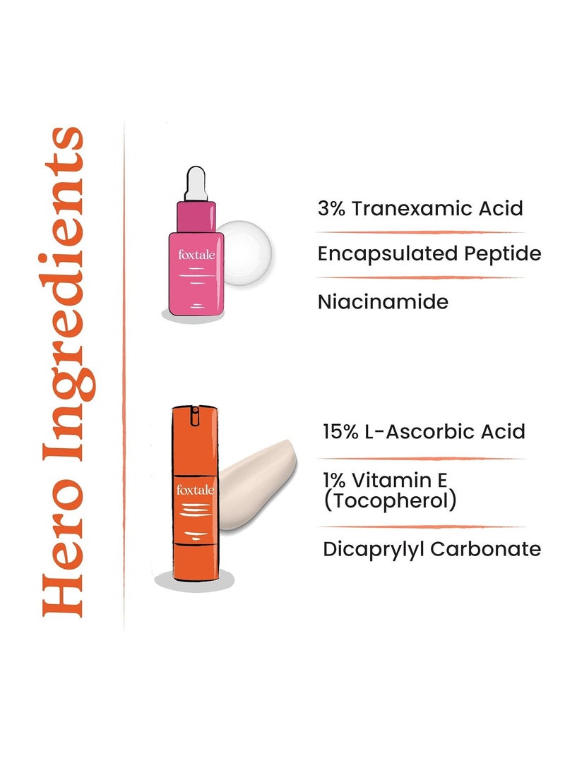 Foxtale Rapid Spot Reduction Drops 30ml and Vitamin C Face Serum 30ml