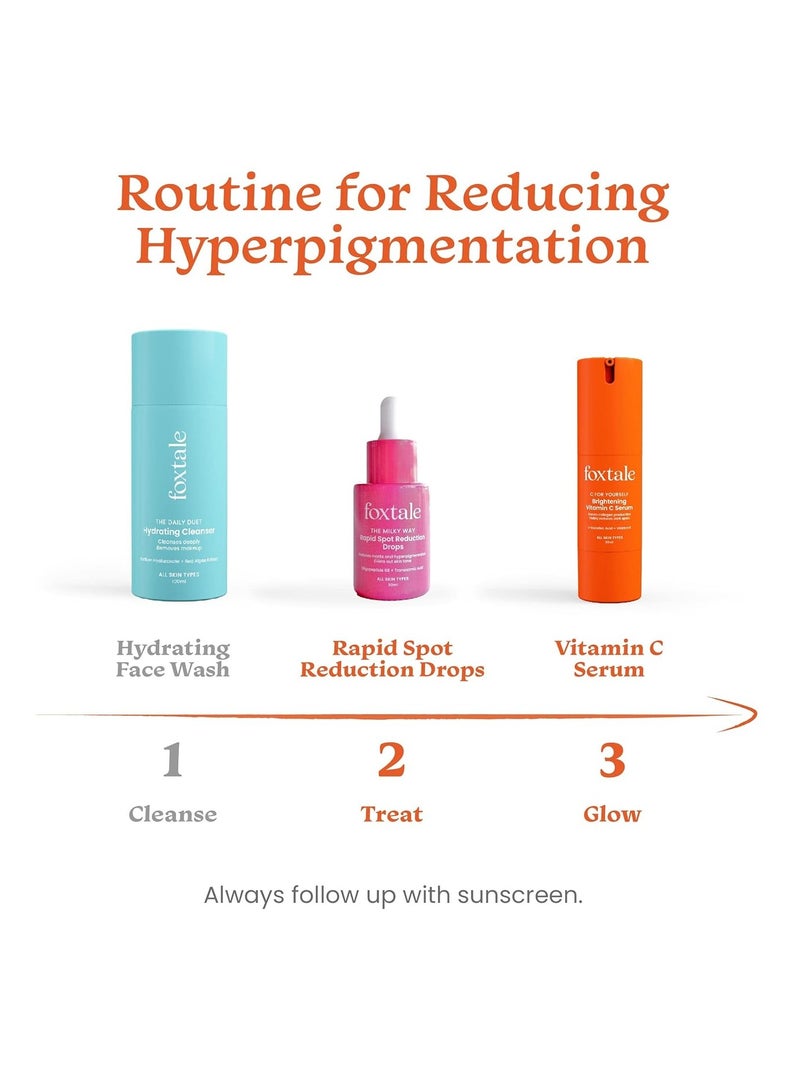 Foxtale Rapid Spot Reduction Drops 30ml and Vitamin C Face Serum 30ml