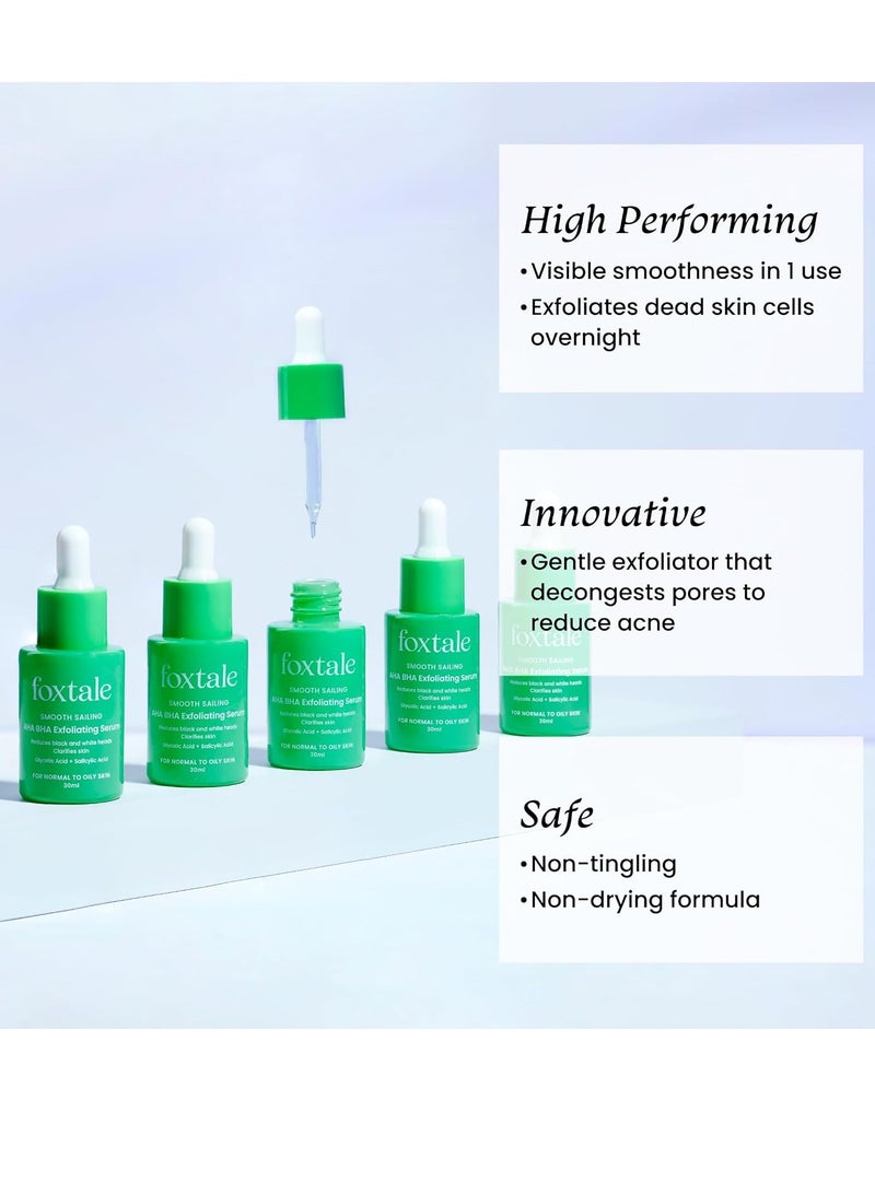 Foxtale 2% Salicylic Acid Serum with 2% Glycolic Acid Fights Acne 30 ml