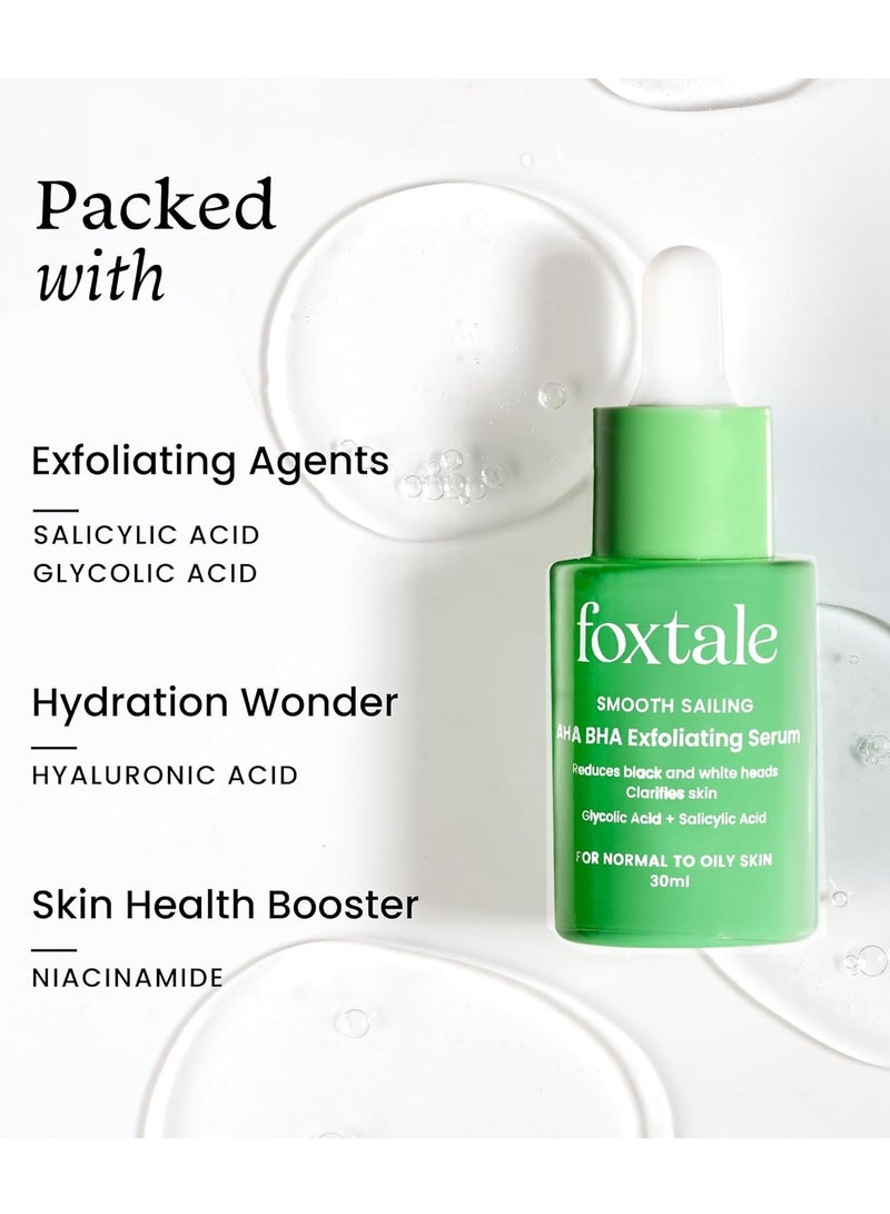 Foxtale 2% Salicylic Acid Serum with 2% Glycolic Acid Fights Acne 30 ml