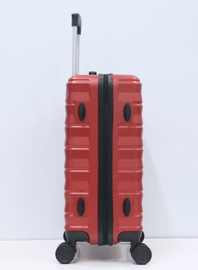 Single Hardside Spinner ABS Trolley Luggage With Number Lock 20 Inches