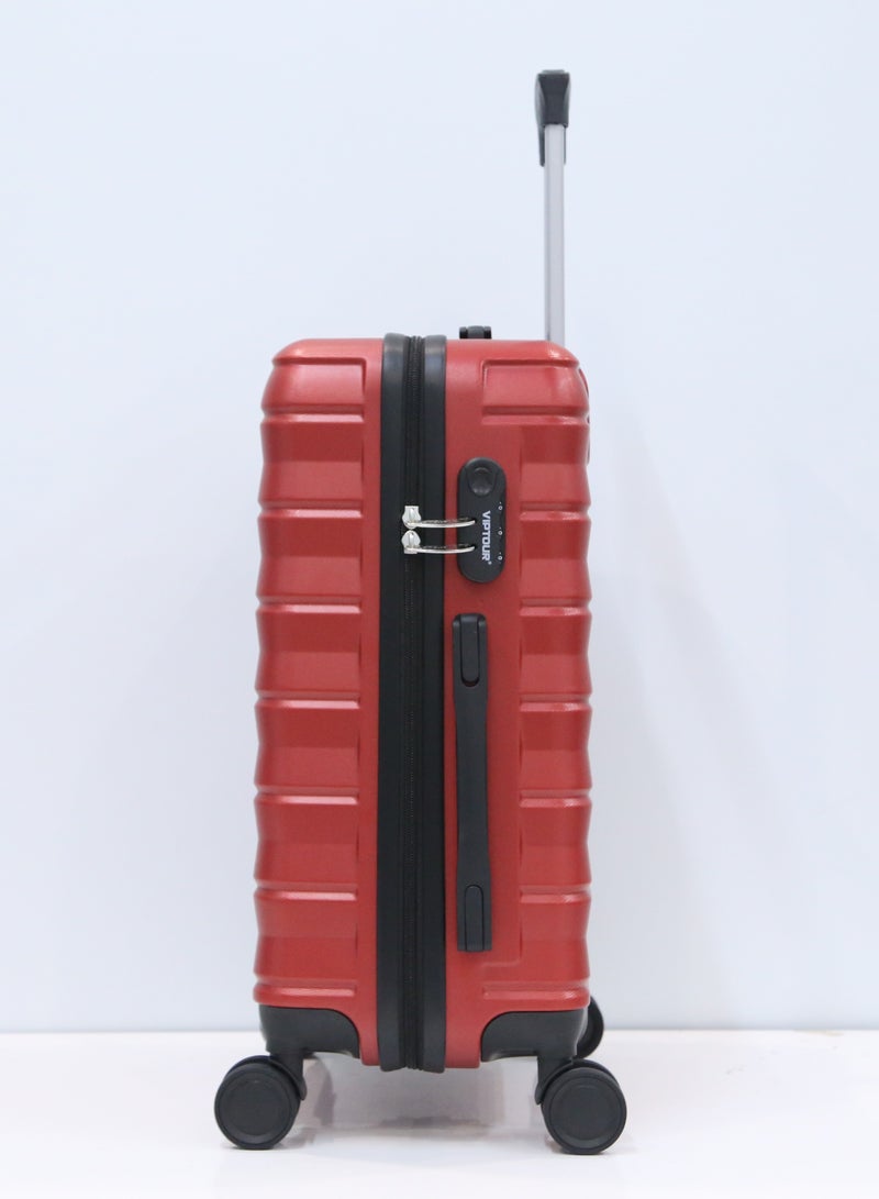 Single Hardside Spinner ABS Trolley Luggage With Number Lock 20 Inches