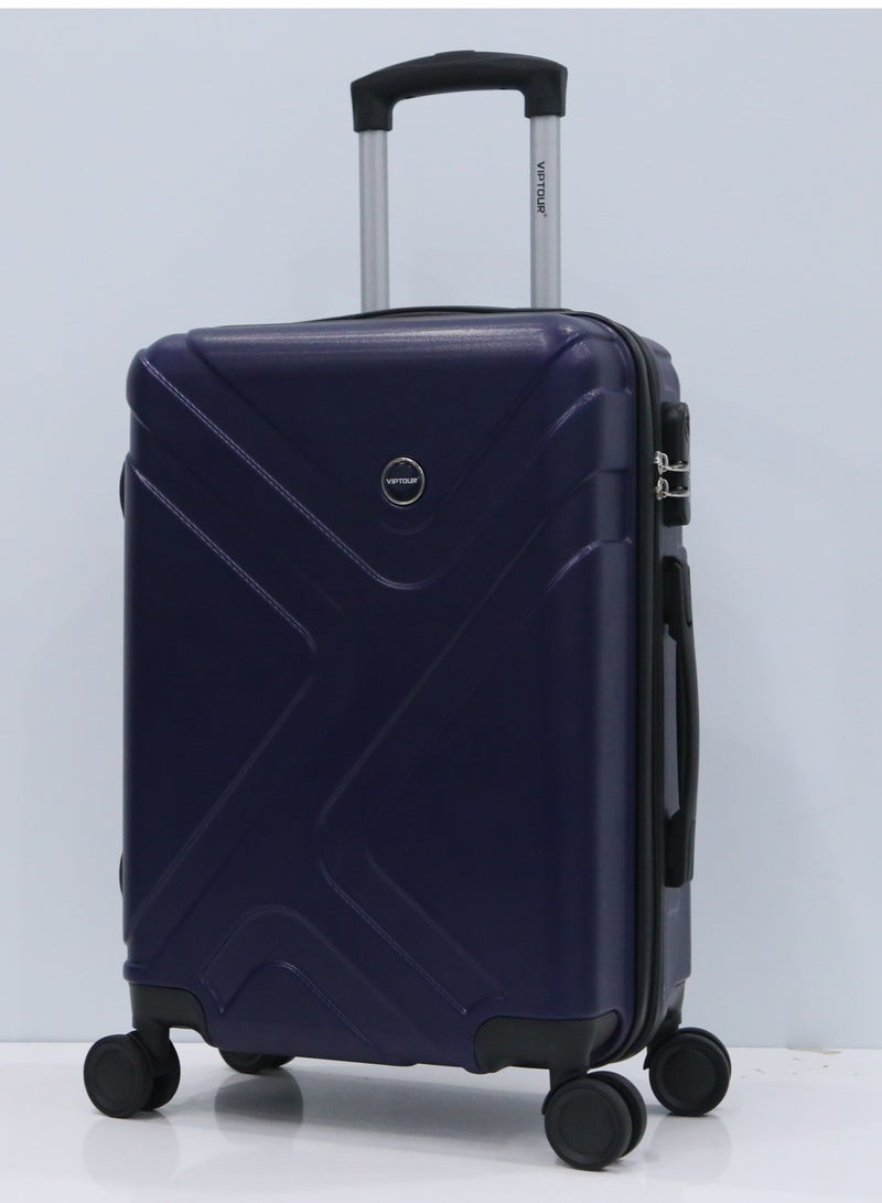 Single Hardside Spinner ABS Trolley Luggage With Number Lock 20 Inches