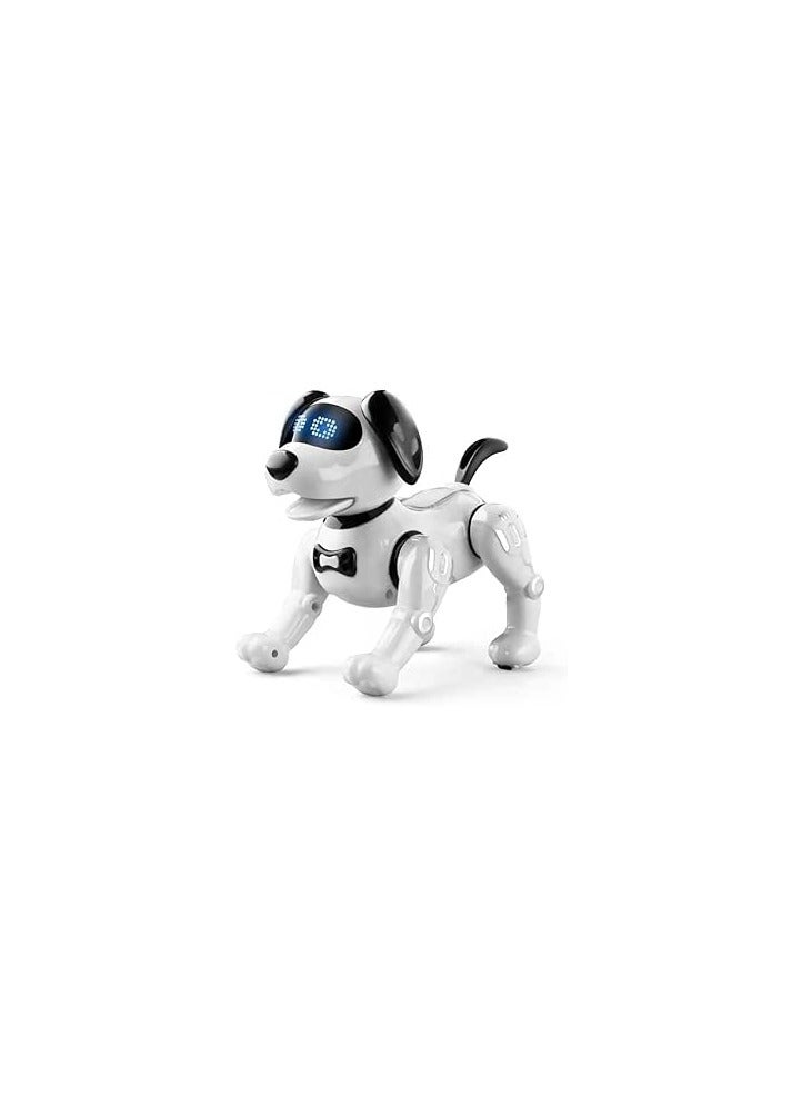 RC Robot Dog Infrared Remote Control Intelligent voice Command Robotic Dog - White