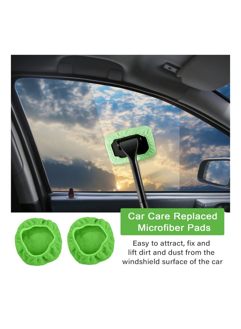 Car Microfiber Cloths 20 Pack Car Care Microfiber Cloths for Windshield Cleaner Replaced Microfiber Pads Cover Kit for Auto Windshield Cleaning Tool