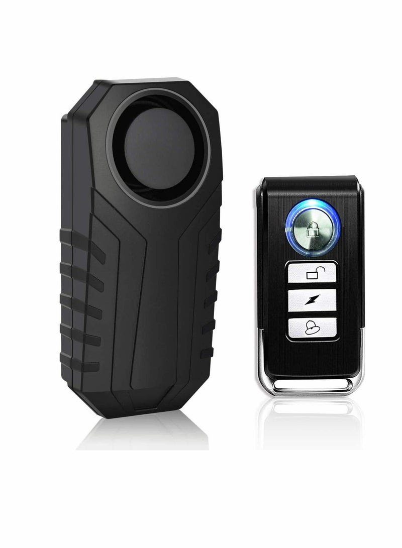 Motorcycle Alarm with Adjustable Volume, Wireless Anti-Theft Security Bike Remote Control, Safety Lock for Motorbike Scooter Vehicles, Super Loud Siren and Waterproof