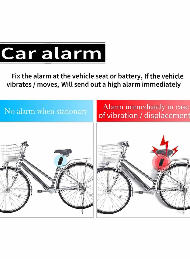 Motorcycle Alarm with Adjustable Volume, Wireless Anti-Theft Security Bike Remote Control, Safety Lock for Motorbike Scooter Vehicles, Super Loud Siren and Waterproof
