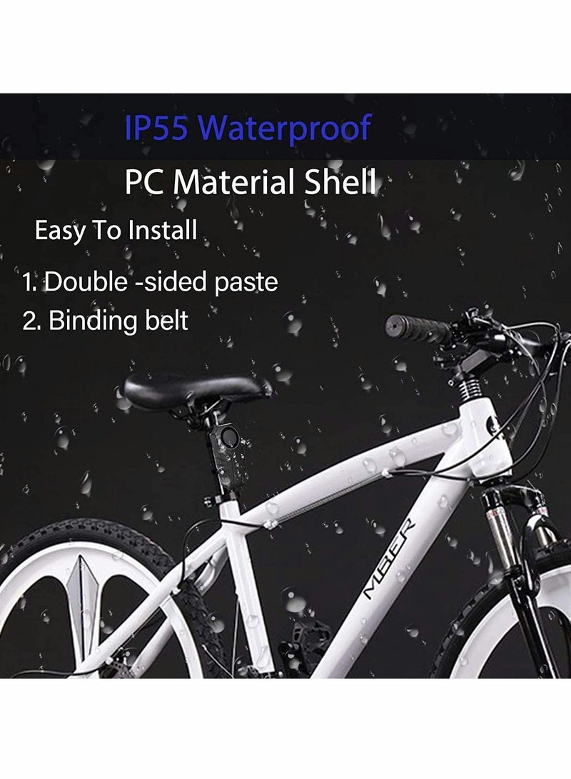 Motorcycle Alarm with Adjustable Volume, Wireless Anti-Theft Security Bike Remote Control, Safety Lock for Motorbike Scooter Vehicles, Super Loud Siren and Waterproof