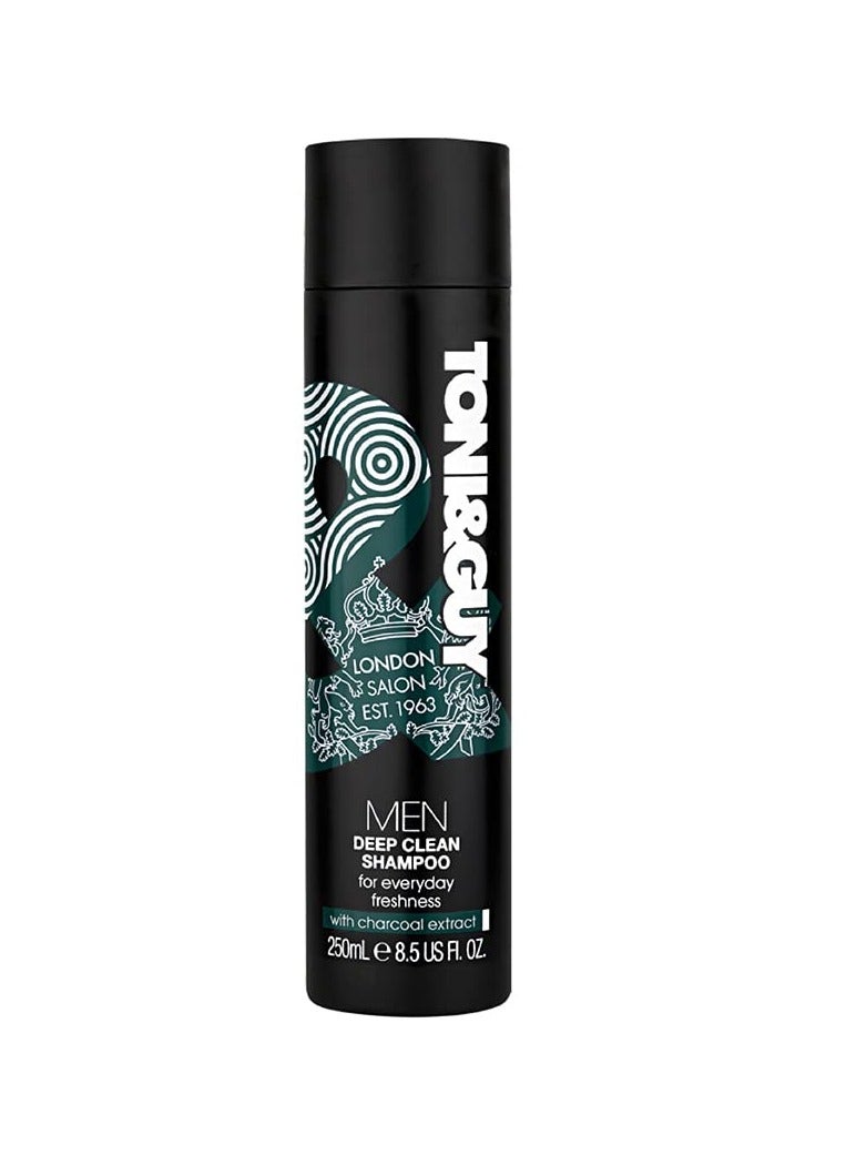 Toni and Guy Deep Clean Shampoo with Activated Charcoal Extract 250ml