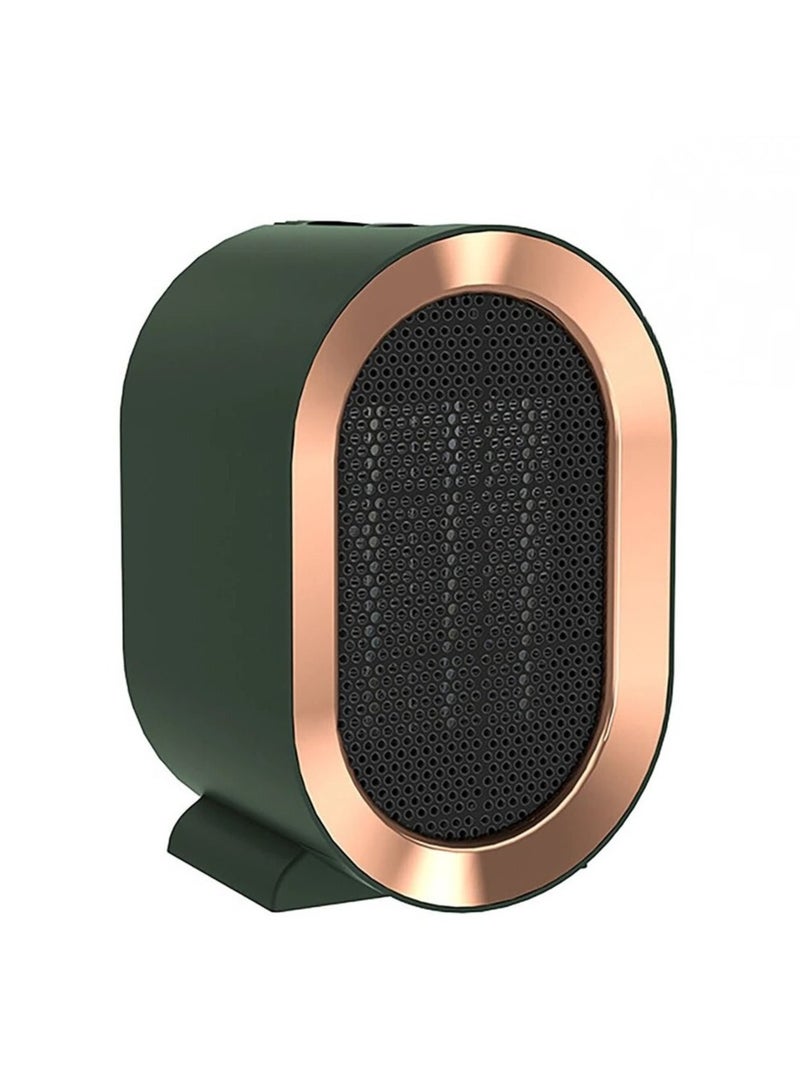 1200W Electric Fan Heater, Desktop Warm Air Blower Home Appliances (Green)