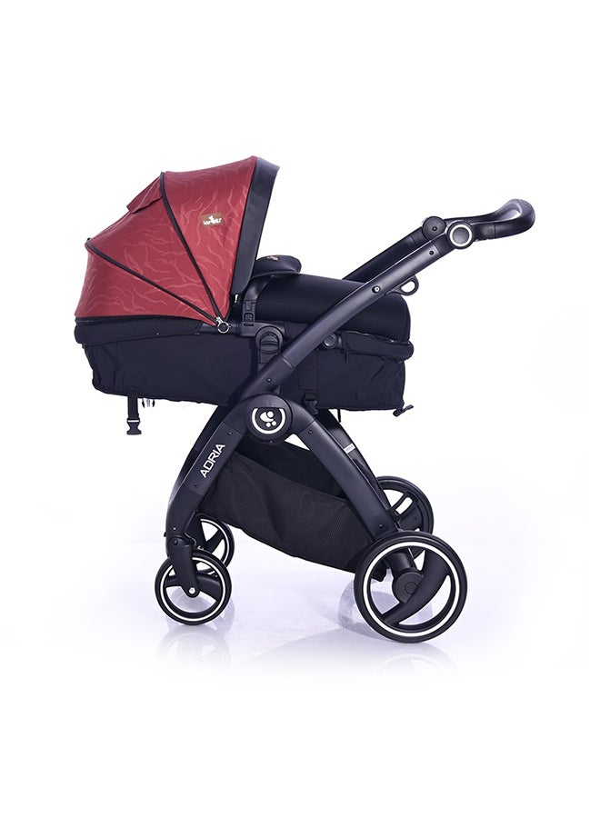 Baby  Stroller Adria Black And Red