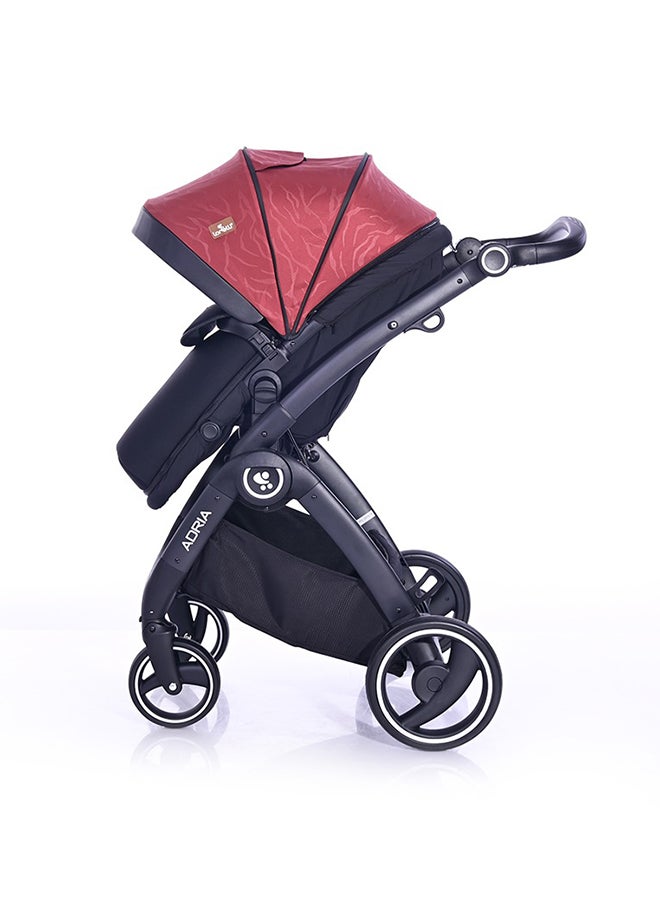 Baby  Stroller Adria Black And Red