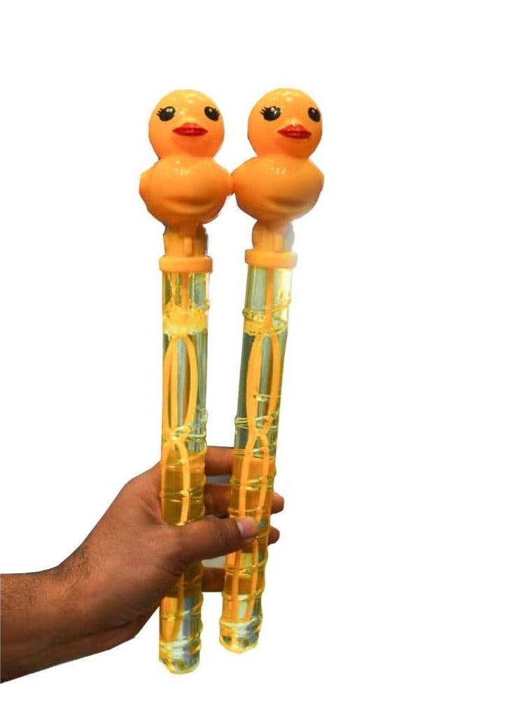 18-Piece Bubble Sticks Wands With Duck Head That Make Sound