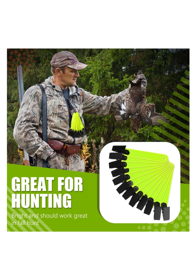 Trail Markers, Reflective Tree Tacks, Hunting Reflector Tacks, Made of Quality Plastic and Iron, Reliable and Sustained, Trail Marking Ribbon with Clips for Hiking, Hunting, Outdoor, Running