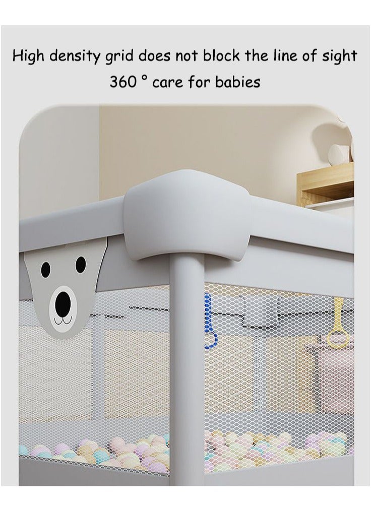 Baby Playpen, Playpens for Babies, Large Playard for Toddlers, Recreation Area, Sturdy Safety Baby Play Yard Fence,Baby Gate Playpen (150*180 CM)