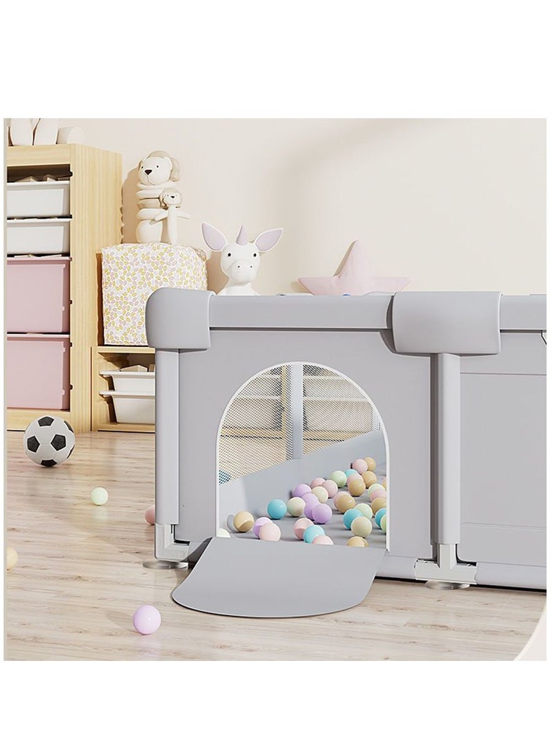 Baby Playpen, Playpens for Babies, Large Playard for Toddlers, Recreation Area, Sturdy Safety Baby Play Yard Fence,Baby Gate Playpen (150*180 CM)