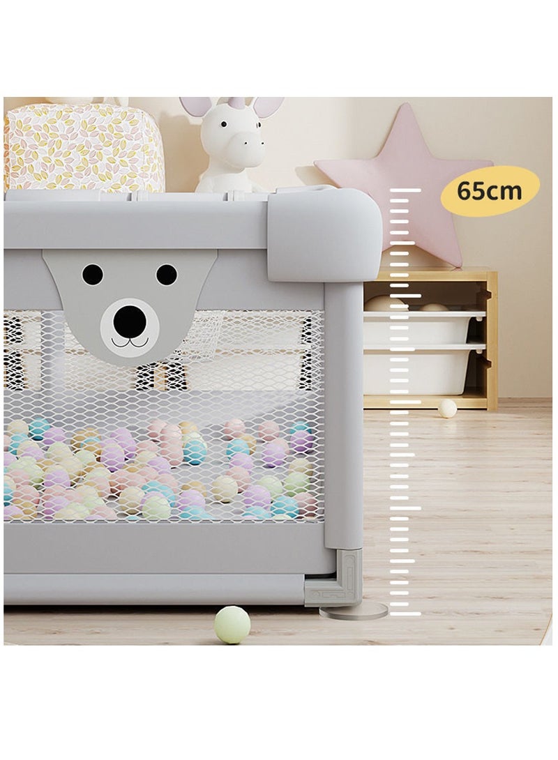 Baby Playpen, Playpens for Babies, Large Playard for Toddlers, Recreation Area, Sturdy Safety Baby Play Yard Fence,Baby Gate Playpen (150*180 CM)