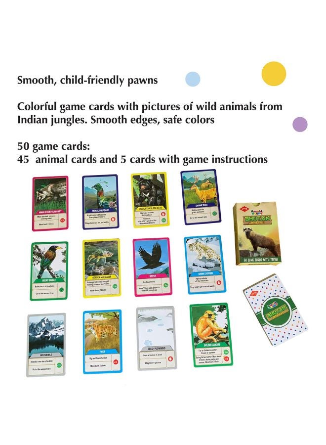 Animal Buddy Bhutan Wild Trail Safari Board Game KD2088