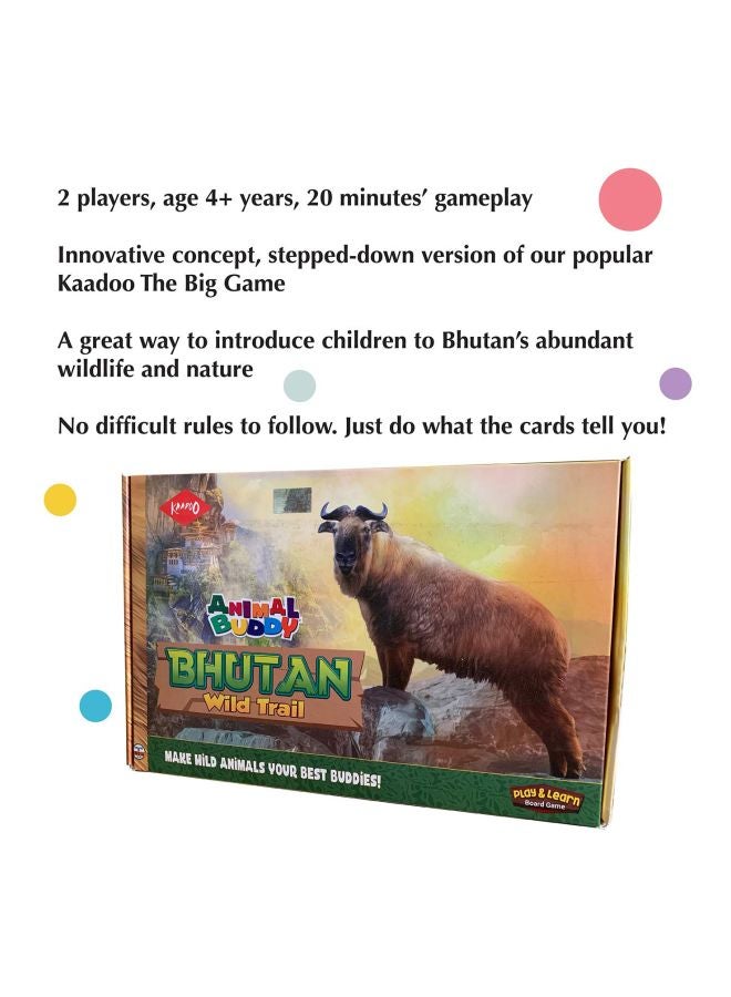 Animal Buddy Bhutan Wild Trail Safari Board Game KD2088