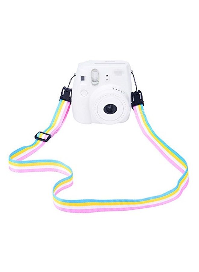 Camera Neck Shoulder Strap Compatible with Instax Mini 12 11 9 8 90 70 Instant Film Camera, Rainbow