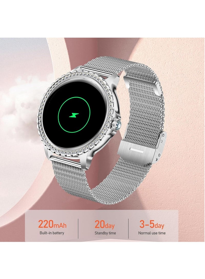 Women's Smartwatch 1.3 Inch Sports SmartWatch With Bluetooth Calling Fitness Tracker Sleep Heart Rate Monitor Smart Watch For Android iOS Pedometer