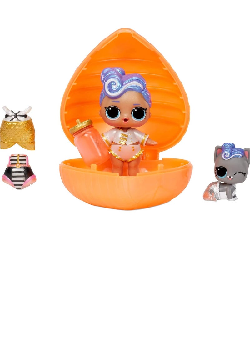 LOL Bubbly Exclusive Doll & Pet, Many Surprises, Fun Colour Change Effect in Ice Cold Water and Fashion Accessories, Orange Style