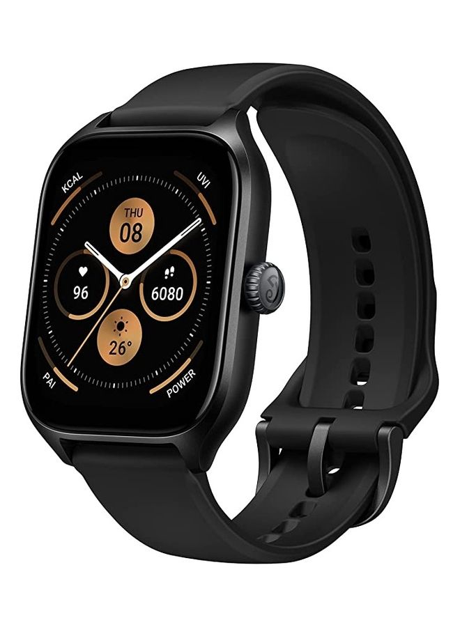 GTS 4 Smart Watch, Dual-Band GPS, Alexa Built-in, Bluetooth Calls, Heart Rate SPO₂ Monitor, 1.75” AMOLED Display For Android iPhone Infinity Black