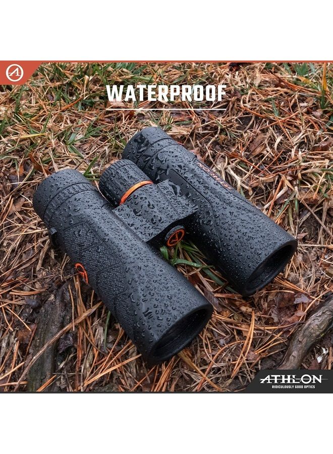 10x42 Argos G2 UHD Black Binoculars with Eye Relief for Adults and Kids, High-Powered Binoculars for Hunting, Birdwatching, and More