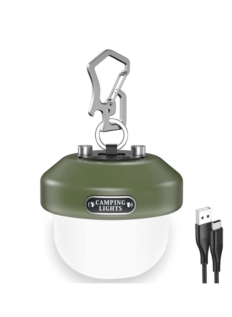 Camping Lantern Rechargeable Portable Waterproof and Multifunctional Light with 6 Modes 150 Lumens for Hurricane Survival Hiking