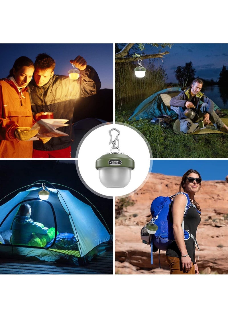 Camping Lantern Rechargeable Portable Waterproof and Multifunctional Light with 6 Modes 150 Lumens for Hurricane Survival Hiking