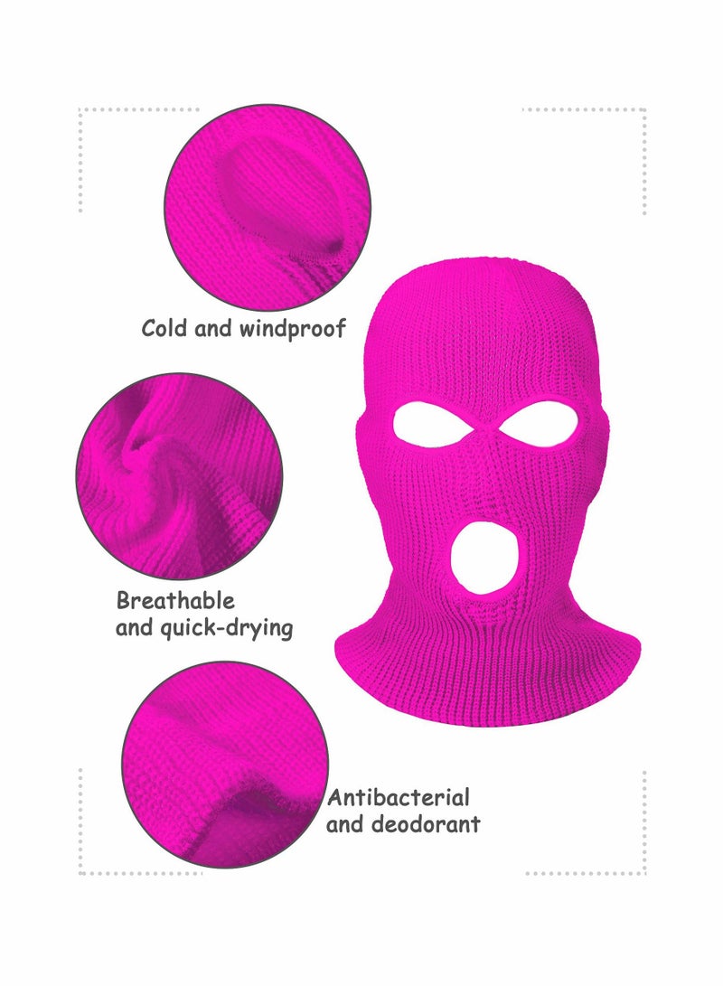 Full Face Cover Windproof Outdoor Sport Knitted Ski Headwrap 3 Pieces