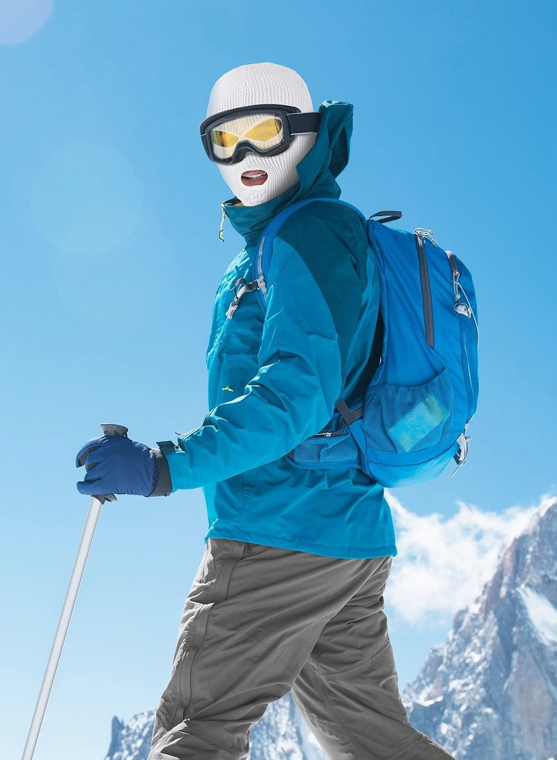Full Face Cover Windproof Outdoor Sport Knitted Ski Headwrap 3 Pieces