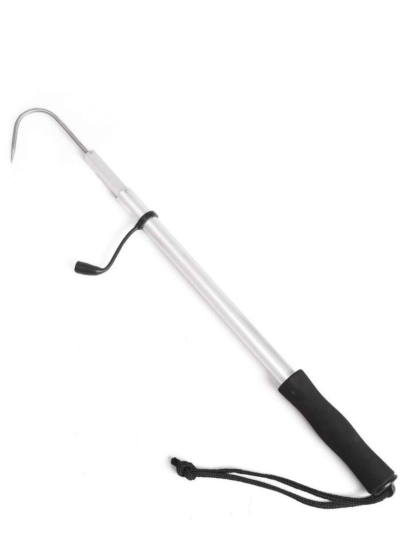 Fishing Spear Hook Tackle Fish Landing Gaff, Folding 2 Section Extendable Telescopic Pole Handle