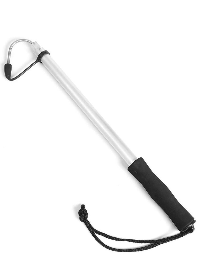 Fishing Spear Hook Tackle Fish Landing Gaff, Folding 2 Section Extendable Telescopic Pole Handle