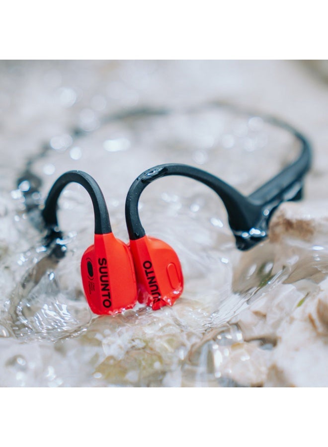 Wing Open Ear Wireless Headphones | Lightweight, Stable, With LED And Smart Head Movement Control, IP67 Water Resistant, Easy Also Comfortable Wear,  Made For Outdoor Adventures, Sports Wear - Red