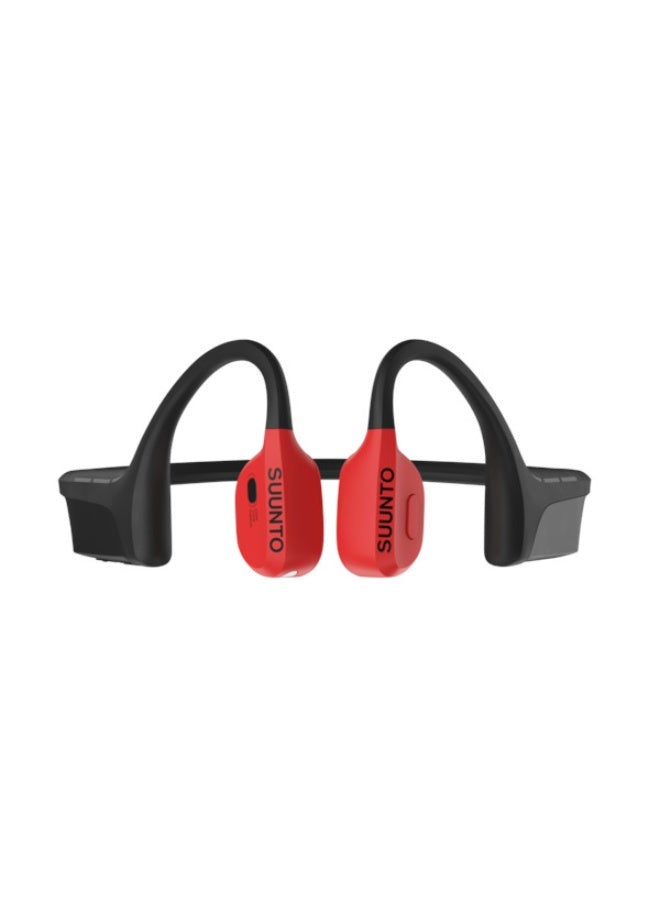 Wing Open Ear Wireless Headphones | Lightweight, Stable, With LED And Smart Head Movement Control, IP67 Water Resistant, Easy Also Comfortable Wear,  Made For Outdoor Adventures, Sports Wear - Red