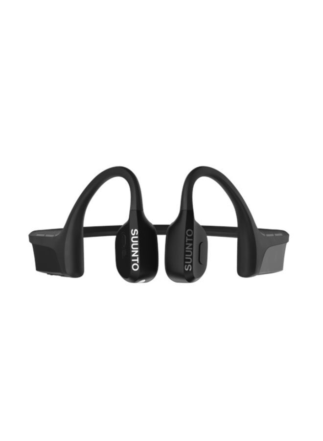 Wing Open Ear Wireless Headphones | Lightweight, Stable, With LED And Smart Head Movement Control, IP67 Water Resistant, Easy Also Comfortable Wear, Made For Outdoor Adventures, Sports Wear - Black