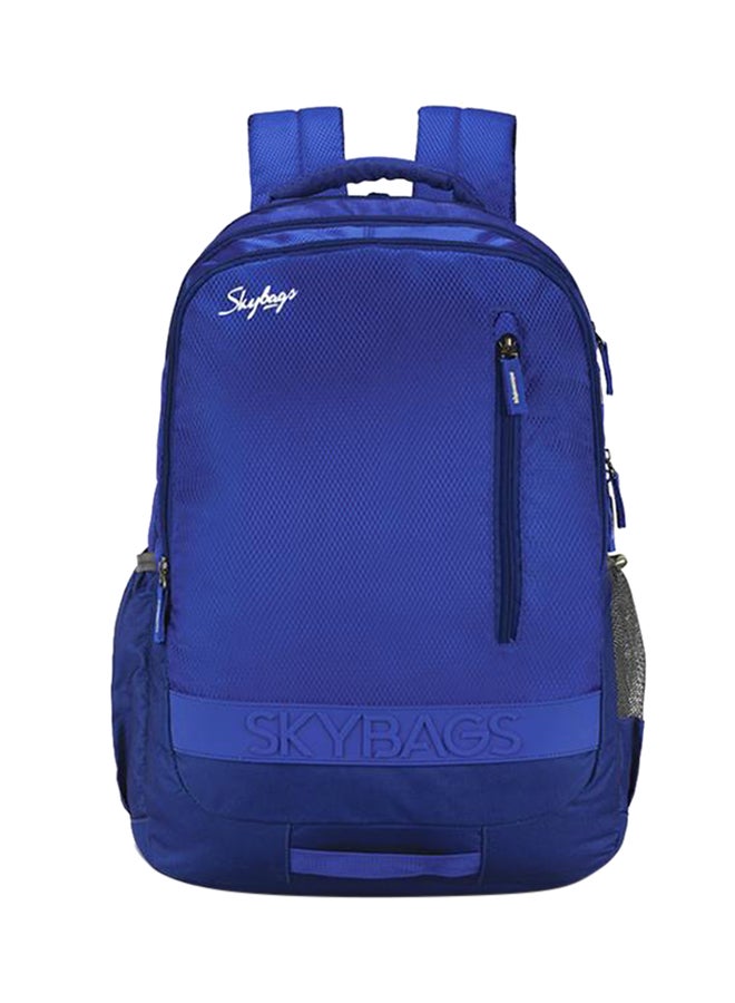 Three Compartment Polyester Backpack - 35 Liter Blue