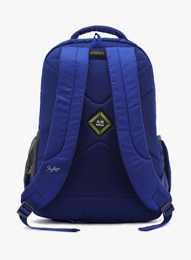 Three Compartment Polyester Backpack - 35 Liter Blue