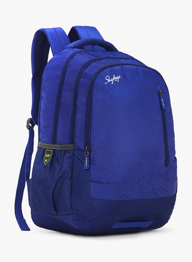 Three Compartment Polyester Backpack - 35 Liter Blue