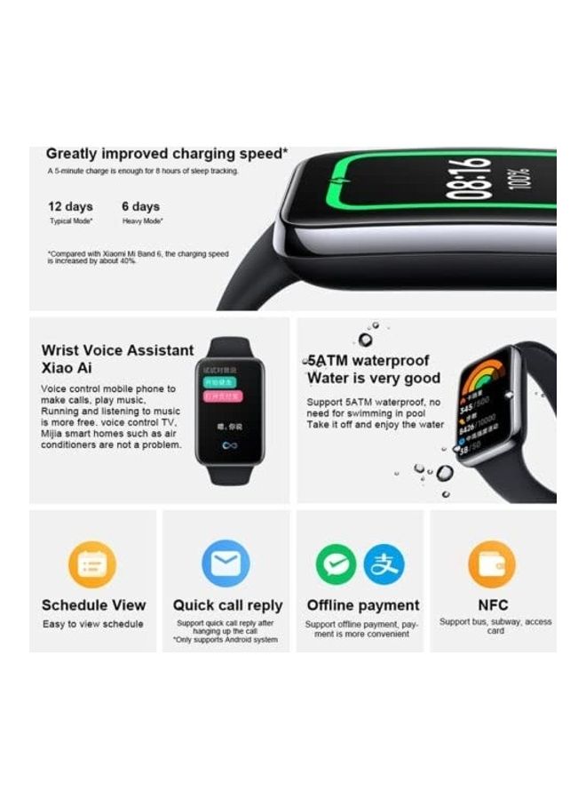 Band 7 Pro Smart Bracelet AMOLED Screen GPS Blood Oxygen Fitness Waterproof Ivory