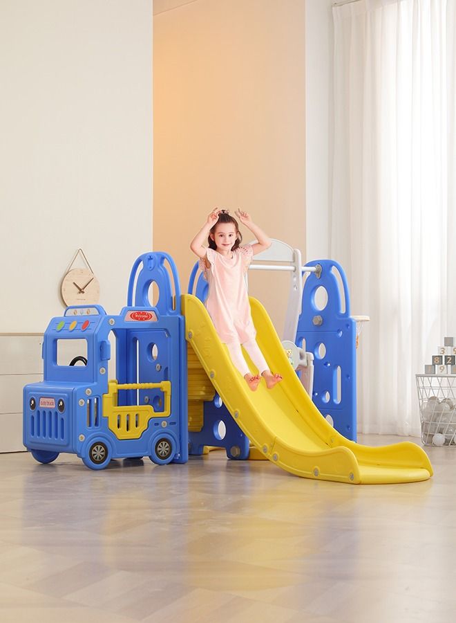 Bus Slide Indoor Toddler Plastic Sliding Toys Kids Slides For Children Playground And Swing Playset