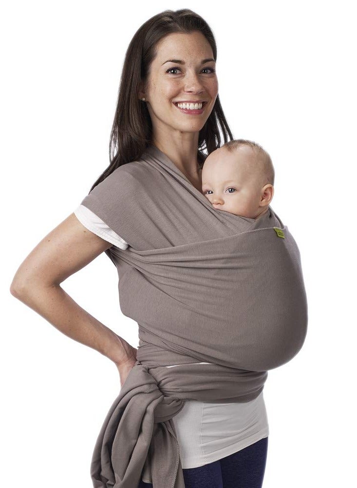 Baby Wrap Carrier Newborn to Toddler - Stretchy Baby Wraps Carrier - Baby Sling - Hands-Free Baby Carrier Wrap - Baby Carrier Sling -Baby Carrier Newborn to Toddler 7-35 lbs (Grey)