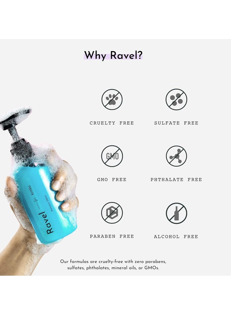 Ravel Customised Hair Care Set For Dry Scalp Wavy , HAIR Shampoo 200ml and Hair mask 100g Pack of 2